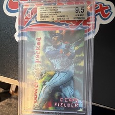 Topps 2024 X Spotlight Cecil Fielder Logo Laminate /25 BGS 9.5 Tigers