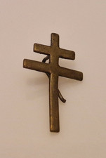 WWII - Insigne boutonnière croix de Lorraine - Résistance, Libération, FFI