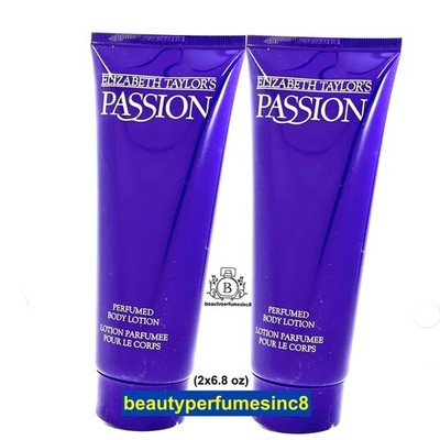 Lot Of 2 - Elizabeth Taylor's Passion Perfumed Body Lotion 6.8oz./200ml New