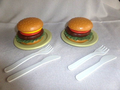 Burger-Set 18-tlg. Spielküche   Nachhaltiges Spielzeug-Dantoy BIOplastic