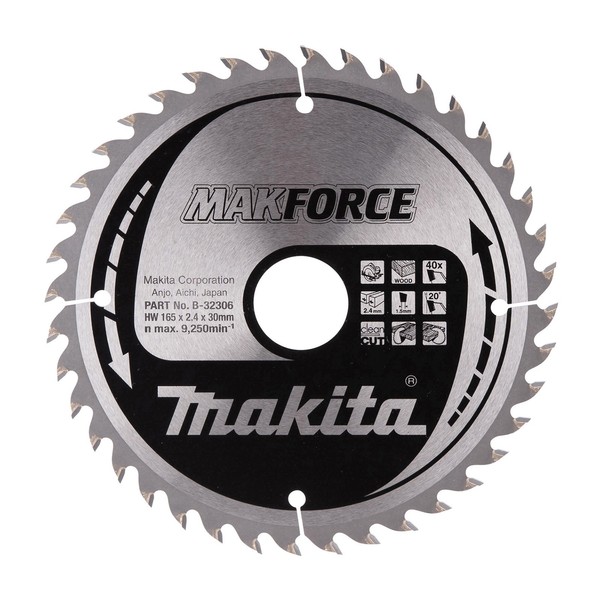 Makita Makforce SäGeblatt 165X30X40Z - B-32306-image
