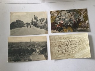 VINTAGE World War 1 postcards SET OF 4 SENT BACK FROM THE FRONTLINE