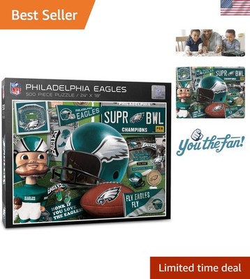500-Piece Retro NFL Puzzle - Philadelphia Eagles | Perfect for Game Day Fun