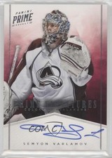 2011-12 Panini Prime Prime Signatures 35/99 Semyon Varlamov #58 Auto 1l2