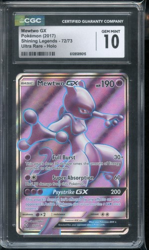 Mewtwo-GX graded CGC 10 for sale on eBay