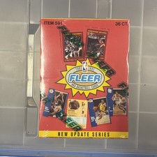 1991-92 Fleer Basketball Update Series Box 36 PACKS FACTORY Sealed