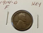 1914-D F Lincoln Wheat Cent Key Date