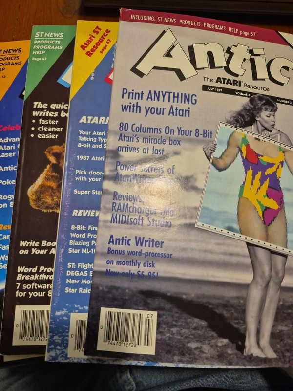 Antic The Atari Resource Magazine 1987 Lot Of 5