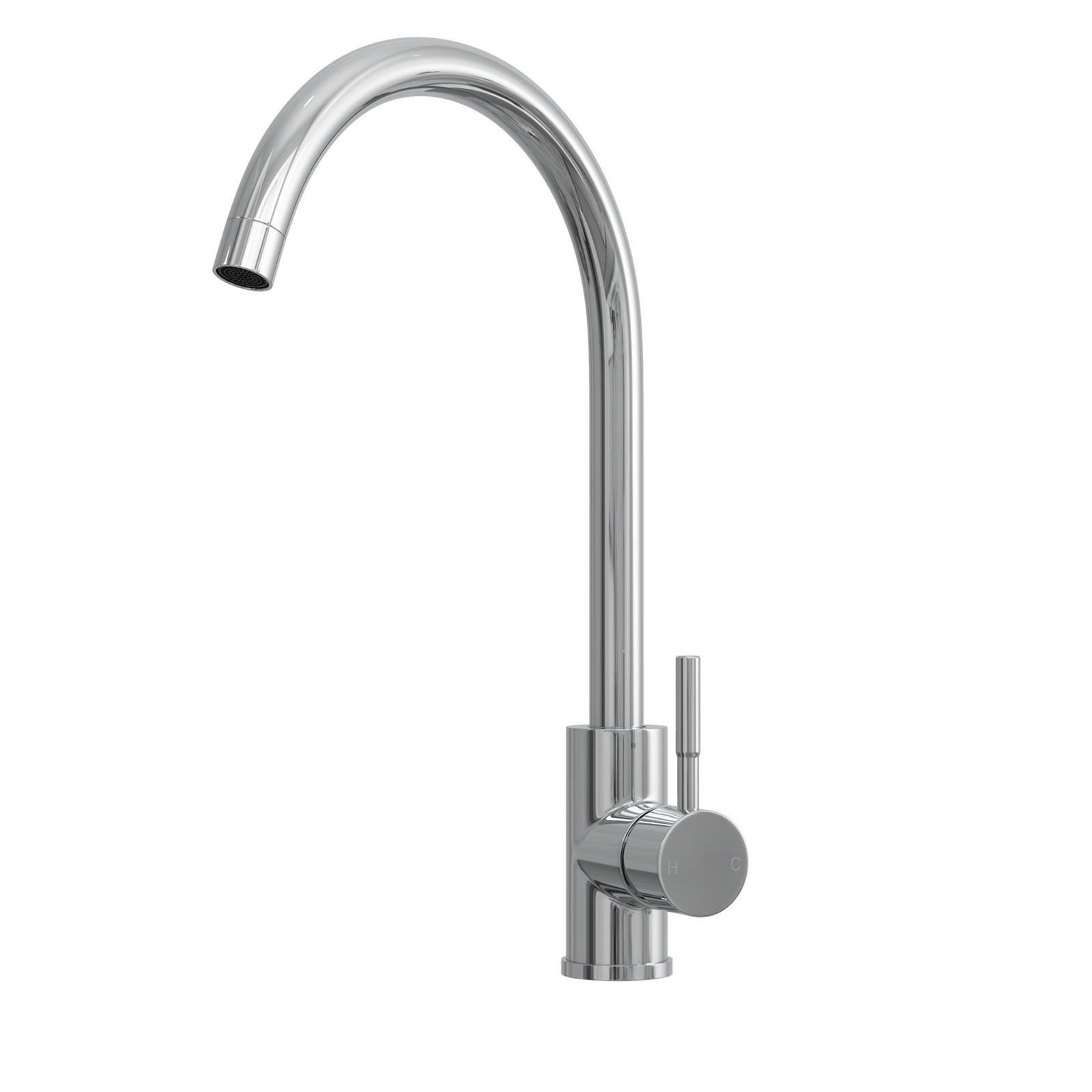 Liquida VT98CH Chrome Single Lever Swivel Spout Kitchen Mixer Tap