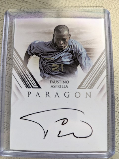 2025 Futera Platinum Faustino Asprilla 1/1 On Card Auto Columbia