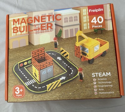 STEAM Magnetic Builder Crazy 3D Magic Construction Blocks 40 Pieces
