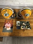 Green Bay Packers Bart Starr Zeke Bratkowski Signed Mini Helmets Photo Included