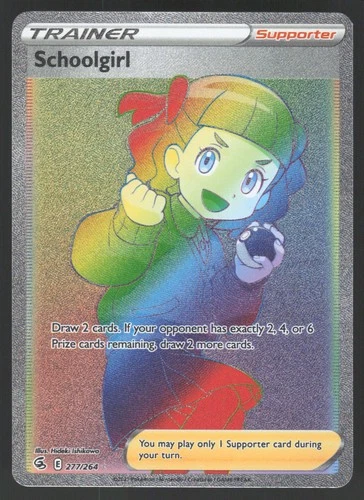 Schoolgirl 277/264 Secret Rare Pokemon TCG Fusion Strike NM