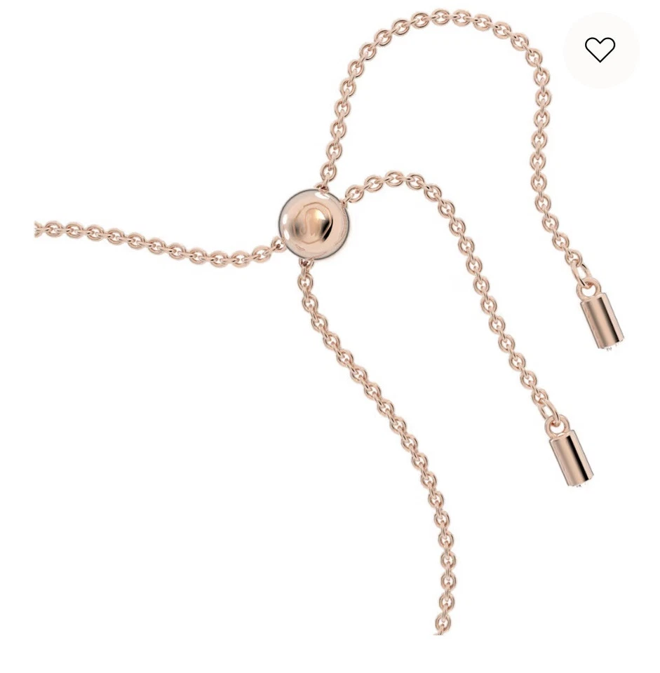 Swarovski Crystal Una Set Stud Earrings and Bracelet Rose Gold Swan Heart Shape - Image 3 of 4