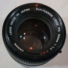 Canon FD 50MM 1:1.4 S.S.C. FD Mount Lens