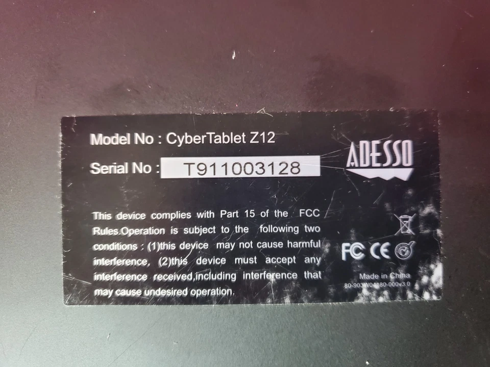 Adesso Cyber tablet Z12 10" x 6.25" Slim Graphics Tablet - Image 3 of 3