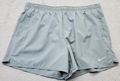 Nike Dri-FIT Challenger Brief-Lined Versatile Running Shorts Mens XXL Gray Slit