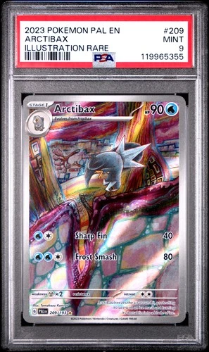 2023 POKEMON PAL EN-PALDEA EVOLVED ILLUSTRATION RARE #209 ARCTIBAX PSA 9