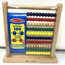 Melissa And Doug Abacus Includes 100 Wooden Beads Ages 3