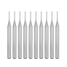 10pcs 0.9mm Carbide End Mill Engraving Router Bits for PCB Machine 1/8" Shank