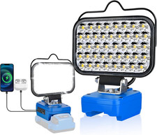 Portable Work Light Compatible with Kobalt 24V Battery, 80W 8000LM Cordless Floo
