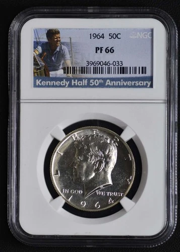 1964 Kennedy Half NGC PF66