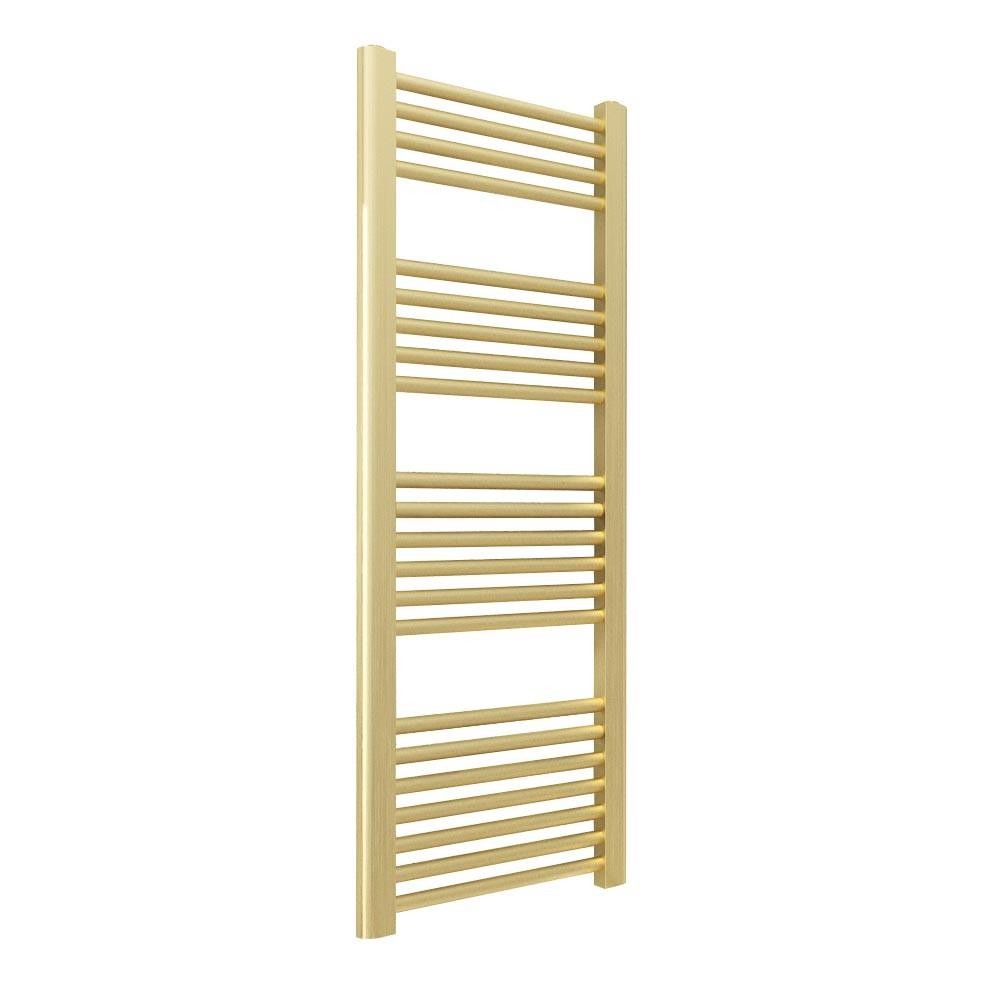 Brushed Brass Towel Rail Ladder Radiator Bathroom Heater Warmer 400mm x 1200mm