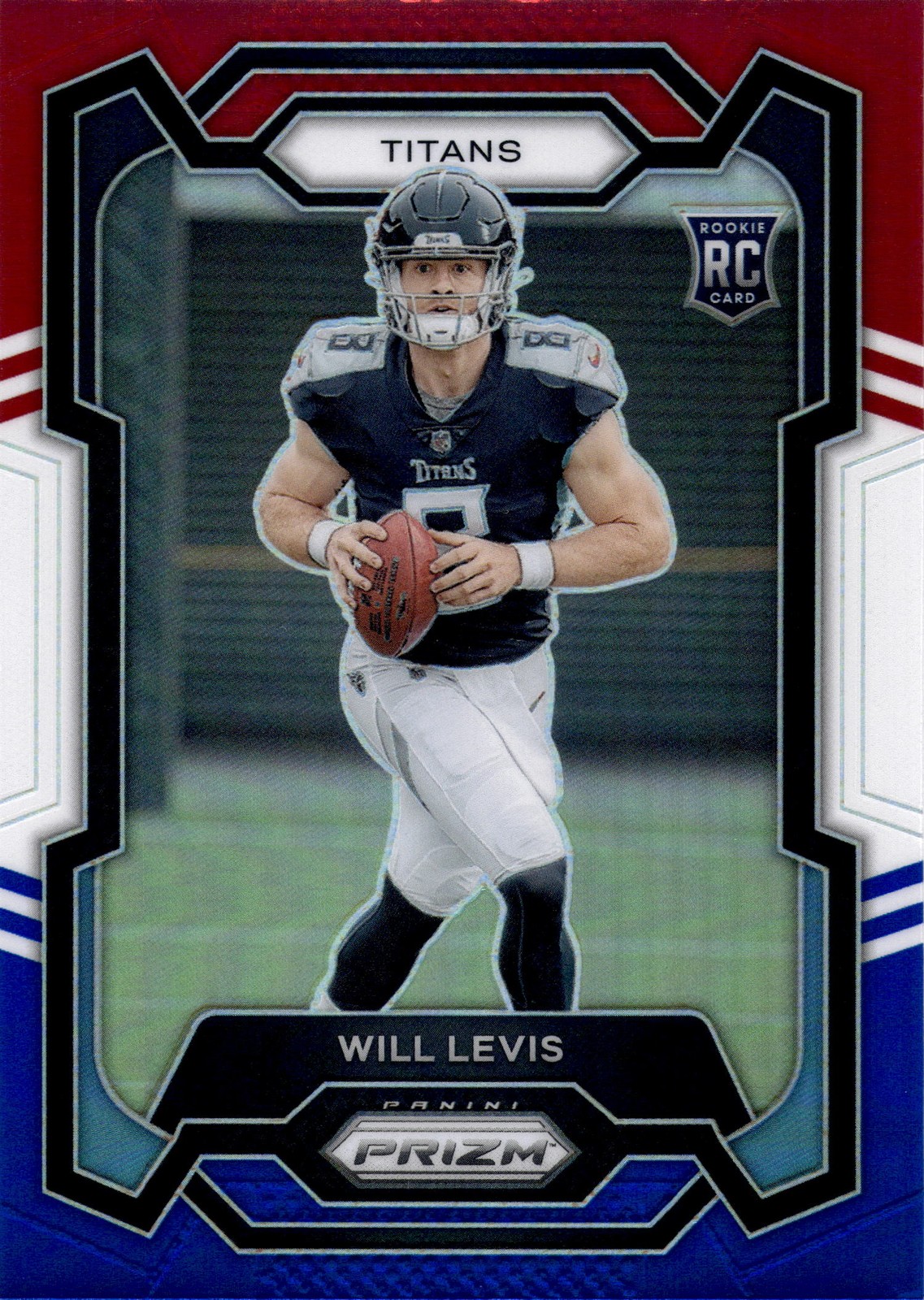 2023 Panini Prizm Will Levis #397 Red White & Blue Prizm RC Tennessee Titans