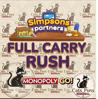 SIMPSONS PARTNERS MONOPOLY GOOO FULL CARRRY 80K  12-20 HOURS RUSH  