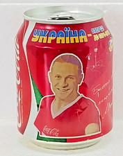 Coca-Cola Euro 2008 Voronin Player Empty Can 237ml Ukraine Not For Sale Marked