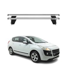 Menabo Dachträger Grundtäger für Peugeot 3008 2009-2016 75kg Alu Silber 2 tlg