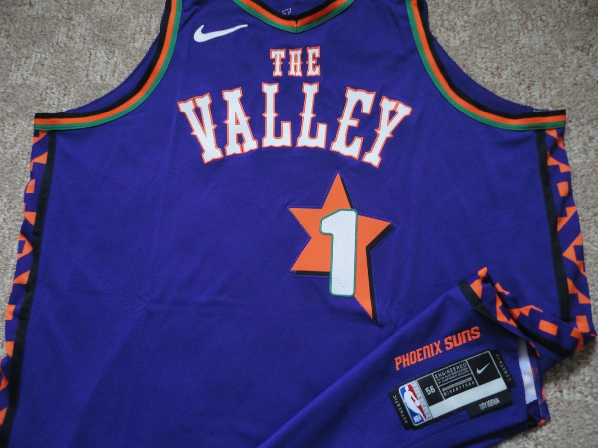 Authentic Nike Phoenix Suns PHX The Valley Devin Booker Jersey