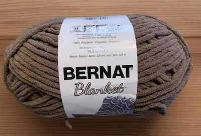 Yarnspirations Bernat Blanket Yarn Taupe 1 Skein 10.5 Ounce # 161110-New