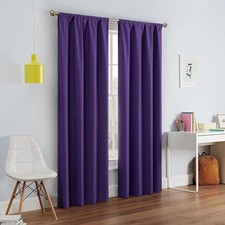 ECLIPSE Kendall Modern Blackout Thermal Rod 42W x 84L Pack of 1 , Purple
