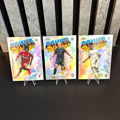 Topps Chrome Power Players Haaland Vini jr Frimpong Champions League Real LFC