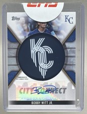 Bobby Witt Jr 2023 Topps Commemorative City Connect Patch Auto 24/25