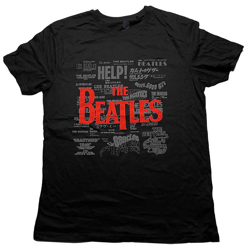 ALTRA Maglietta The Beatles Titoli E Loghi Ciao Costruzione