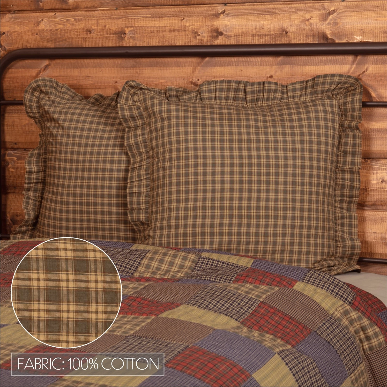 VHC Brands Rustic Euro Sham