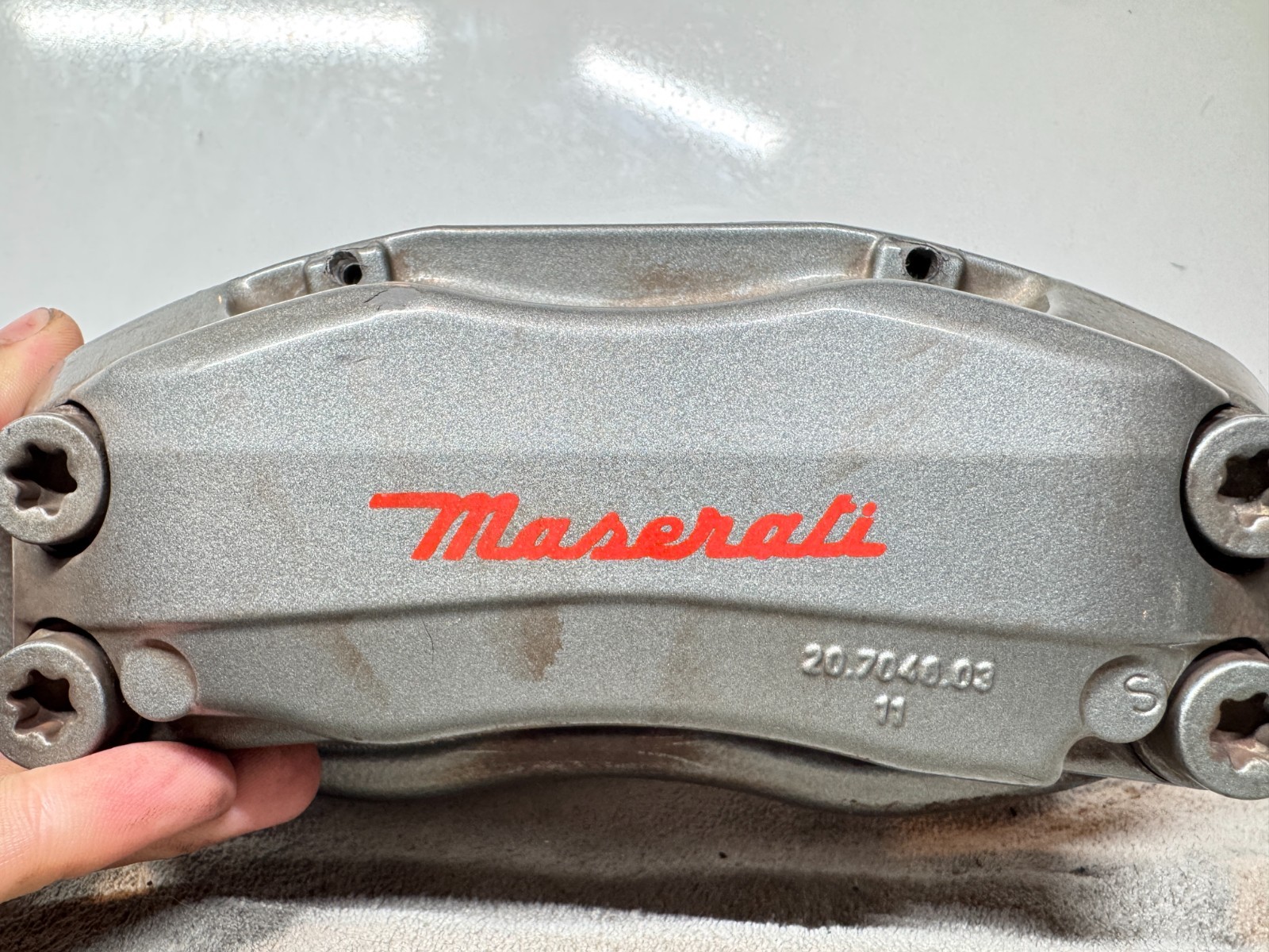 03-08 M139 MASERATI QUATTROPORTE FRONT LEFT & RIGHT BRAKE CALIPER SET BREMBO OEM