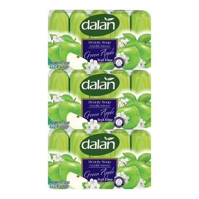 Dalan Green Apple Beauty Soap Bar, 15 Bars x 2.47oz. Each