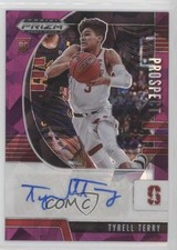2020 Panini Prizm Draft Picks Prospect Purple Ice 51/99 Tyrell Terry Auto 0w77