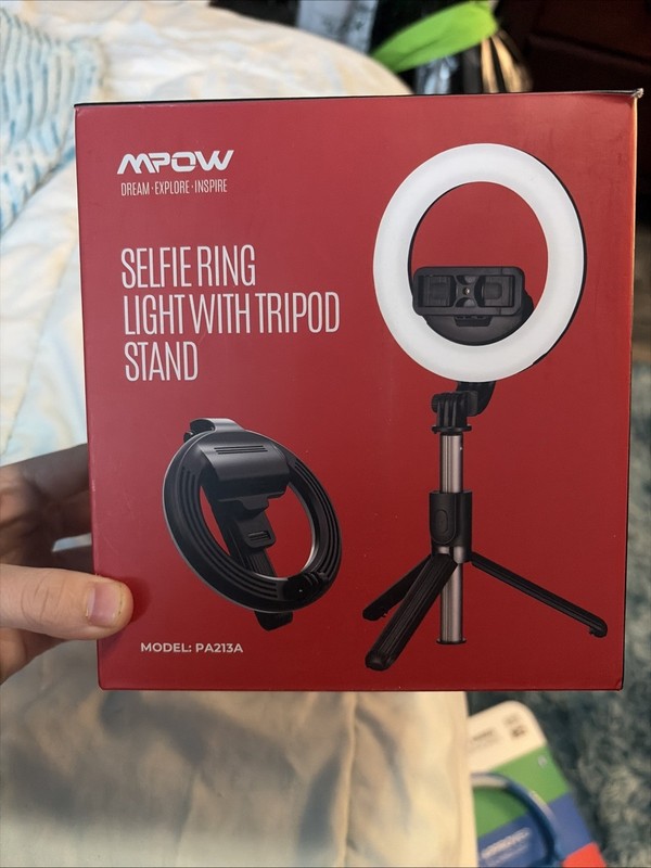 Selfie Ring LED Light with Tripod Stand & Phone Holder 360°