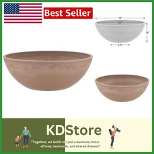 Unica Fioriera Bassa Artigianale 10 Pollici - Leggera con Opzioni di Drenaggio Forabili