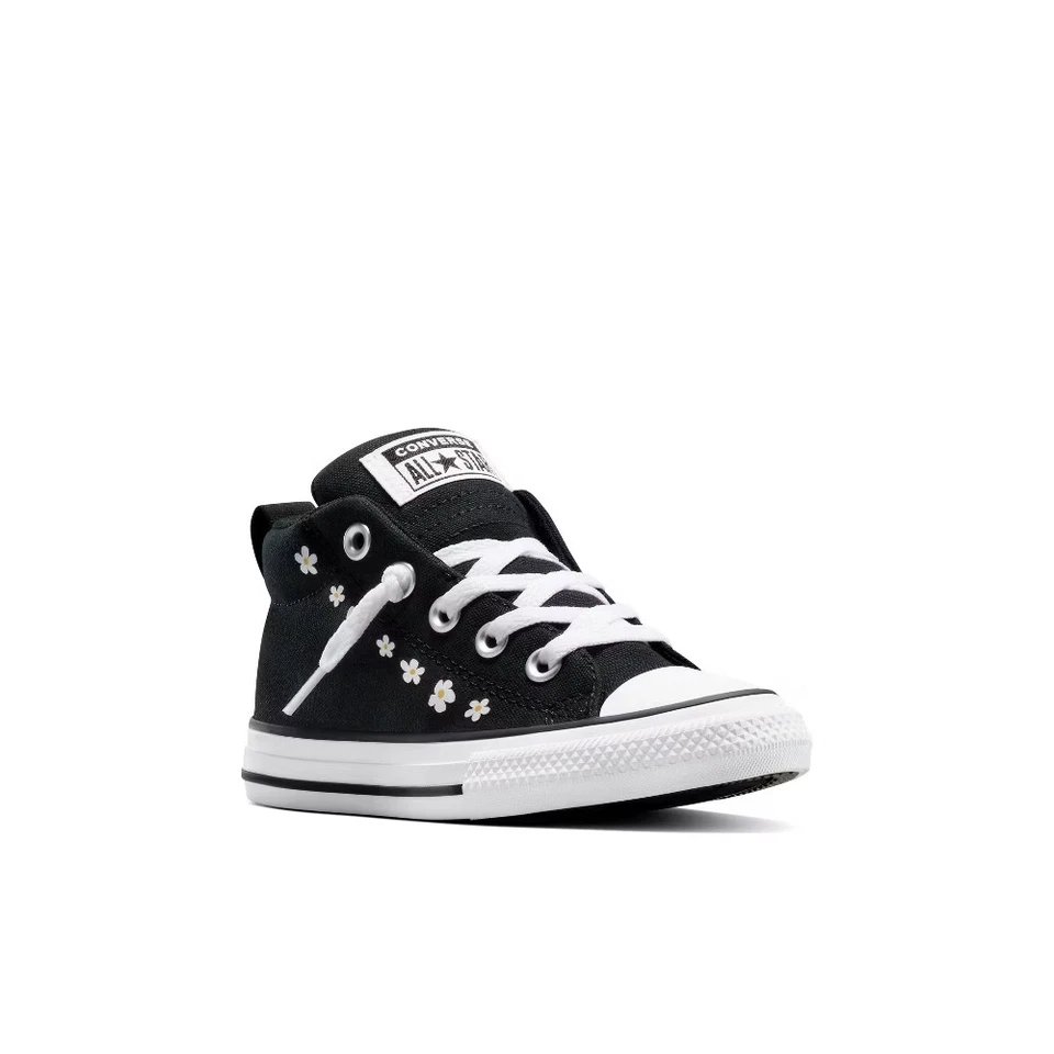 Zapatillas deportivas Converse Street Mid Top para niños pequeños - negras 10T Foto 3 de 4