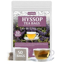 Premium 50 Hyssop Tea Bags, Made with Natural 50 Count Pack of 1 