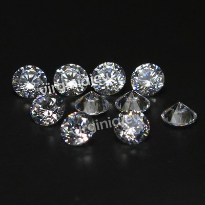 Certified DE Color VVS1 Brilliant Cut 1.60 MM Round Lab Grown Diamond 10 Pcs #YJ