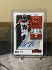 2018 PANINI CONTENDERS AUDEN TATE AUTO ROOKIE TICKET RC VARIATION #296 BENGALS