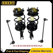 4PC Front Struts & Sway Bar for 2009-2013 1.8L Toyota Corolla USA Built M10 Stud