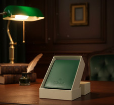 Authentic Rolex Leather Travel Pouch Watch Case Green Service Center Box