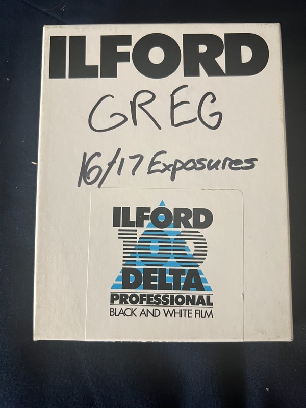 Ilford Delta 100 - Open Box 4x5 - Cold Stored - Expired